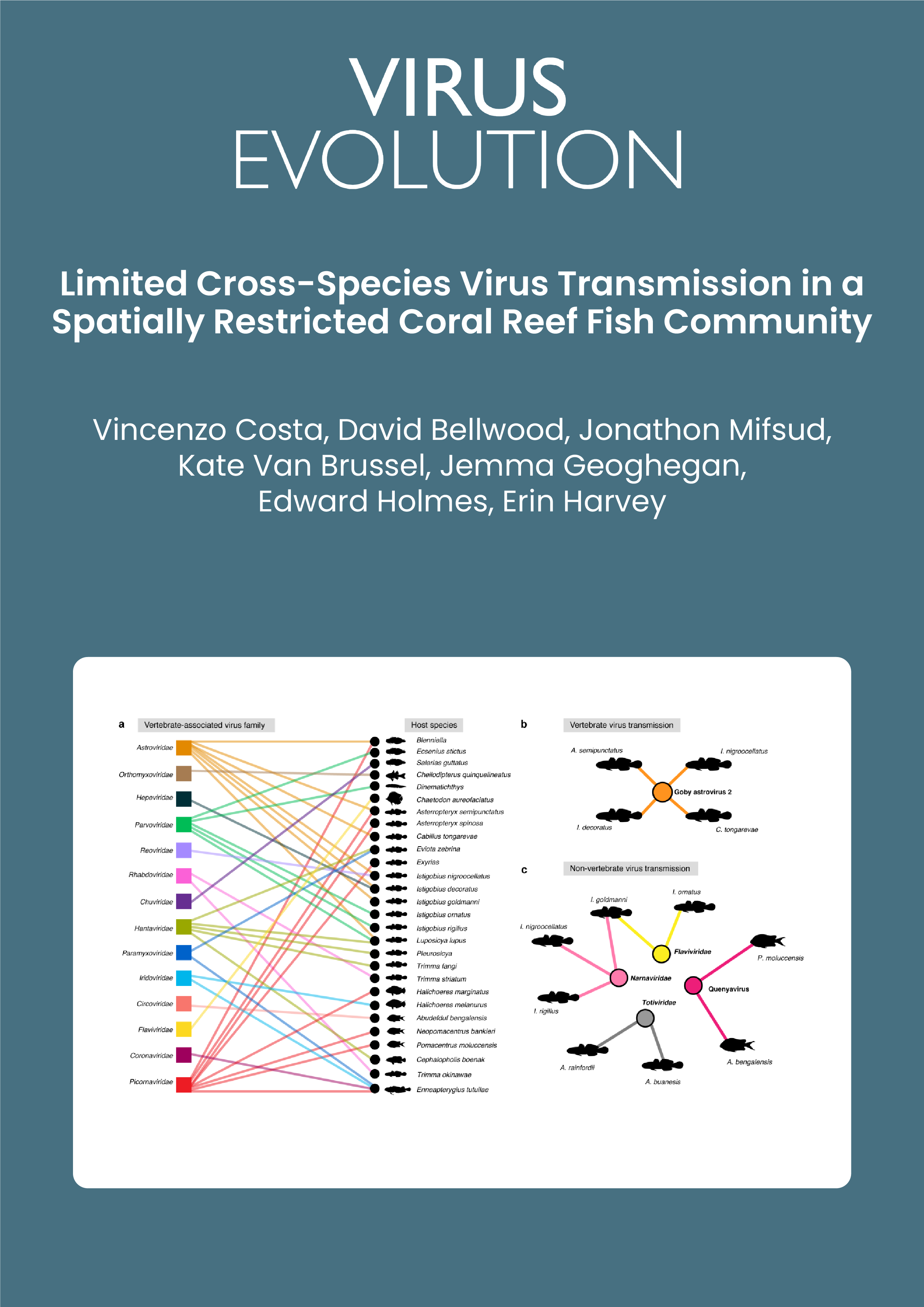 Limited Cross-Species Virus Transmission in a Spatially Restricted Coral Reef Fish Community 