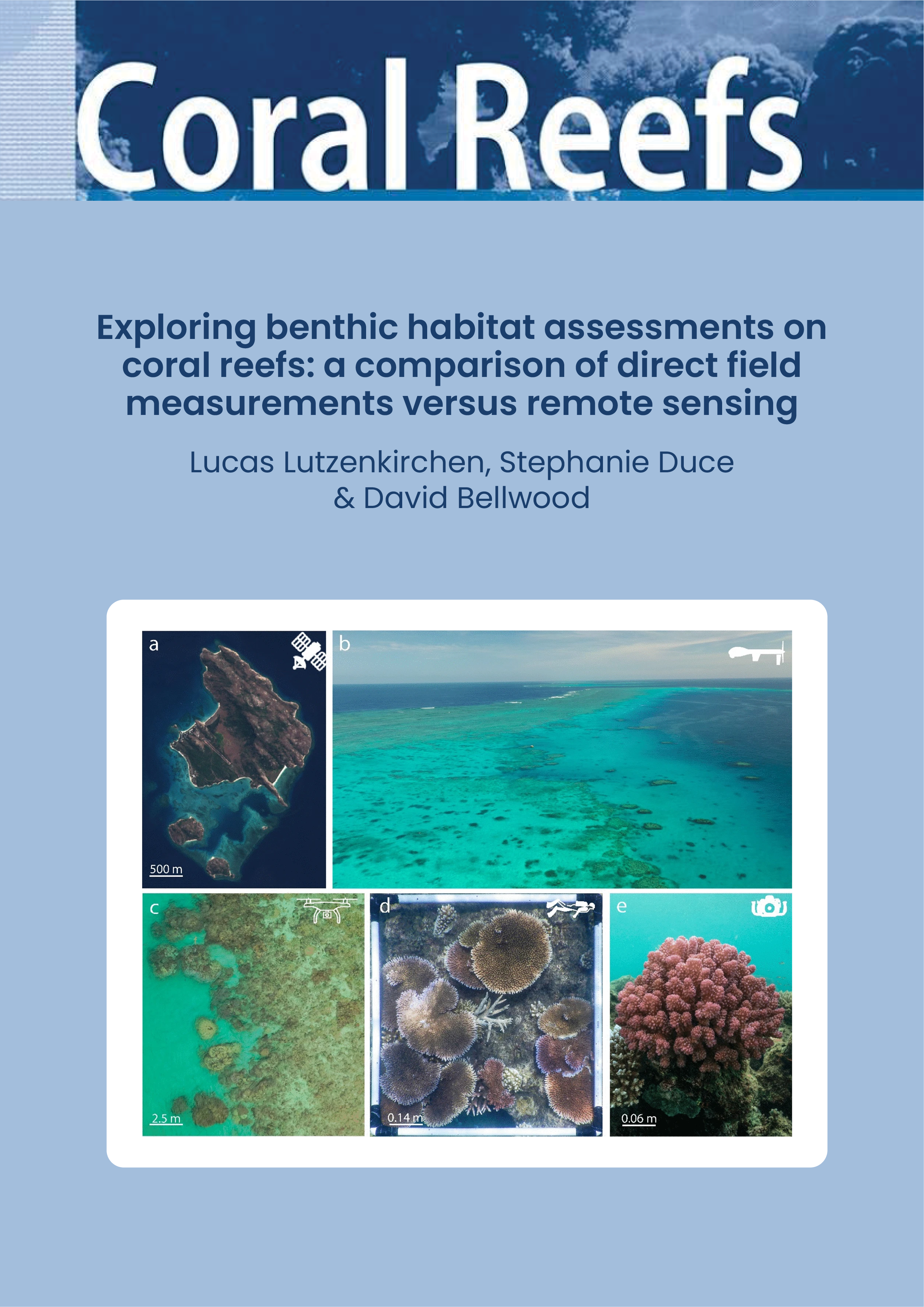 Exploring benthic habitat assessments on coral reefs: a comparison of direct field measurements versus remote sensing